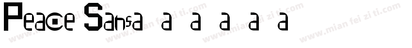 Peace Sans字体转换